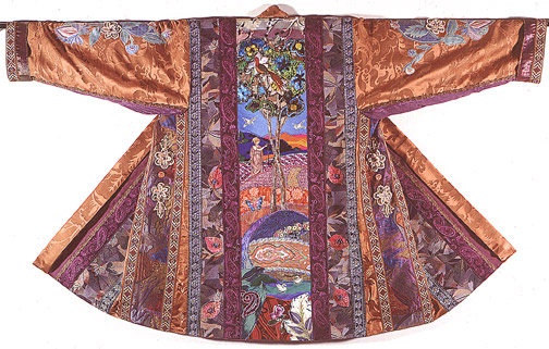 Amy Zerner hand-painted Art Kimono