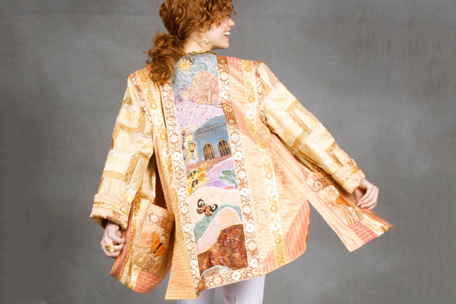 Amy Zerner's Spiritual Couture Jacket Orange