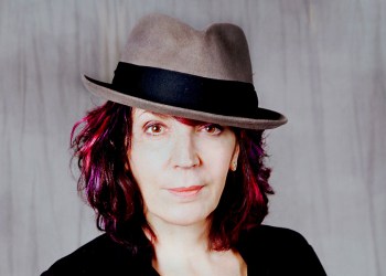 Amy Zerner wears a classic hat form for style with a little attitude,