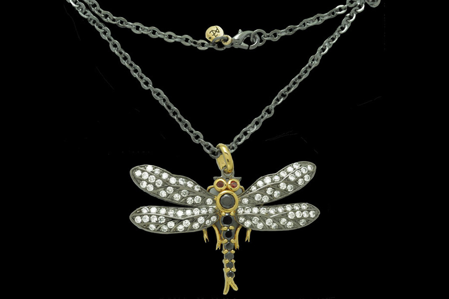 Dragonfly necklace by Amy Zerner