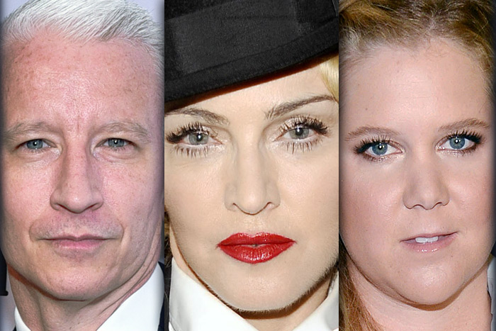Anderson Cooper, Madonna, Amy Schumer