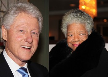 Annie Watt's photographs of Bill Clinton and Maya Angelou