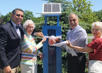 Peconic Landing welcomes the public for audio guided sculpture tours.
