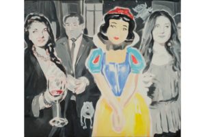 Kevin Berlin, Snow White (Someday Your Prince Will Come), Oil on Canvas, 41 x 46 in, Gallery Valentine