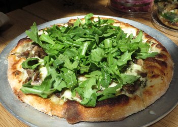 Arugula Pizza at Harbor Market and Kitchen