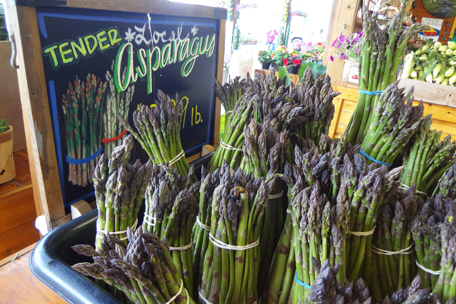 Local fresh-picked asparagus is best!