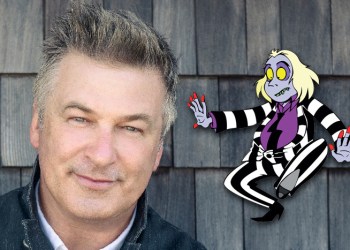 Alec Baldwin and the cartoon Beetlejuice