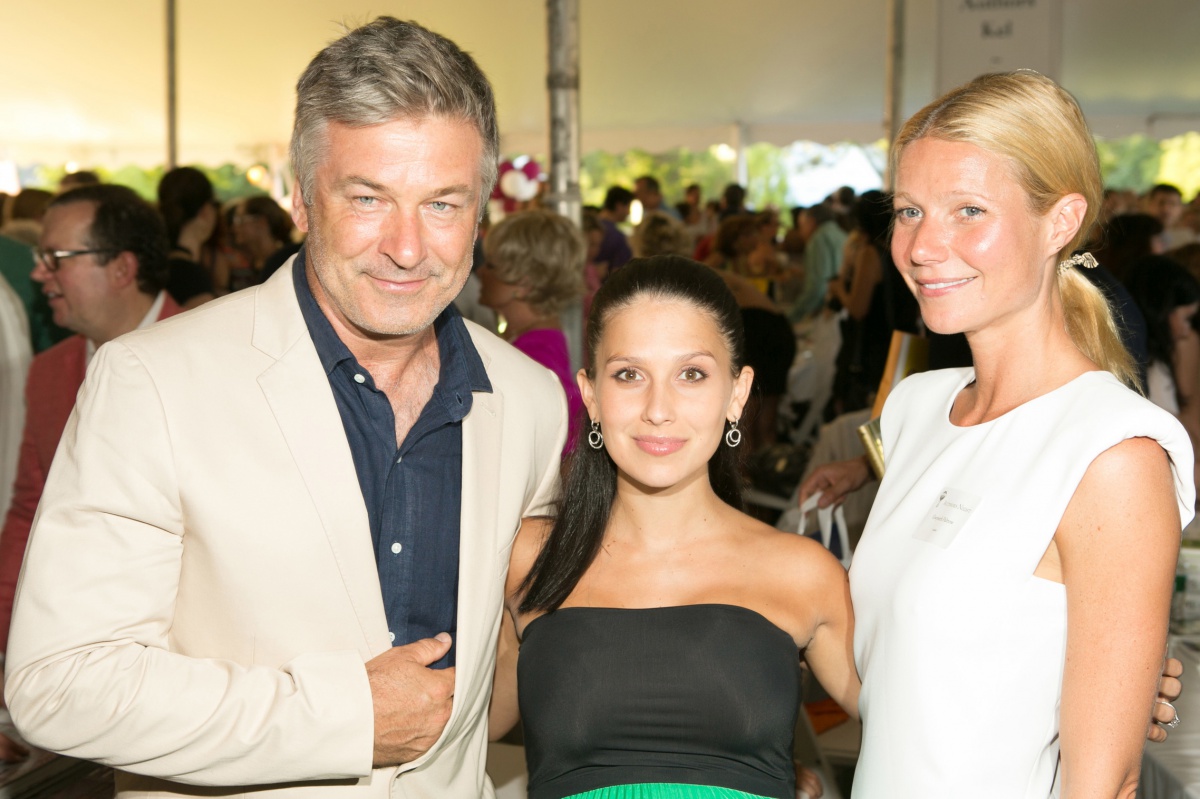 Alec Baldwin, Hilaria Baldwin and Gwyneth Paltrow at Authors Night