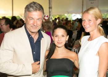 Alec Baldwin, Hilaria Baldwin and Gwyneth Paltrow at Authors Night