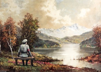 Bansky’s “The Banality of the Banality of Evil” went for $615,000 at auction this fall, benefiting a New York City Housing Works thrift shop charity.