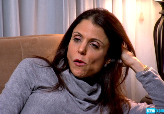 Bethenny Frankel on the couch