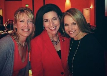 Katie Couric in Denver as she receives the Damon Runyon Award.