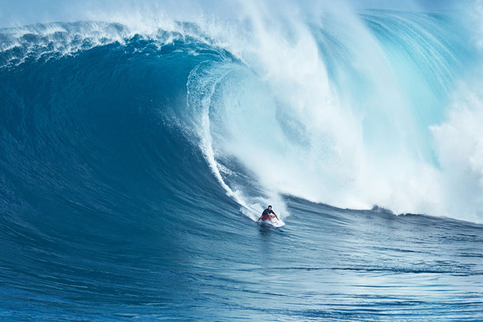 big wave surfer