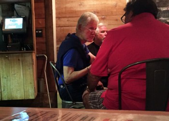 Bill Clinton and friends at the Blue Parrot in East Hampton