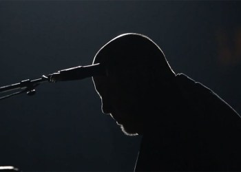 Billy Joel silhouette in the 