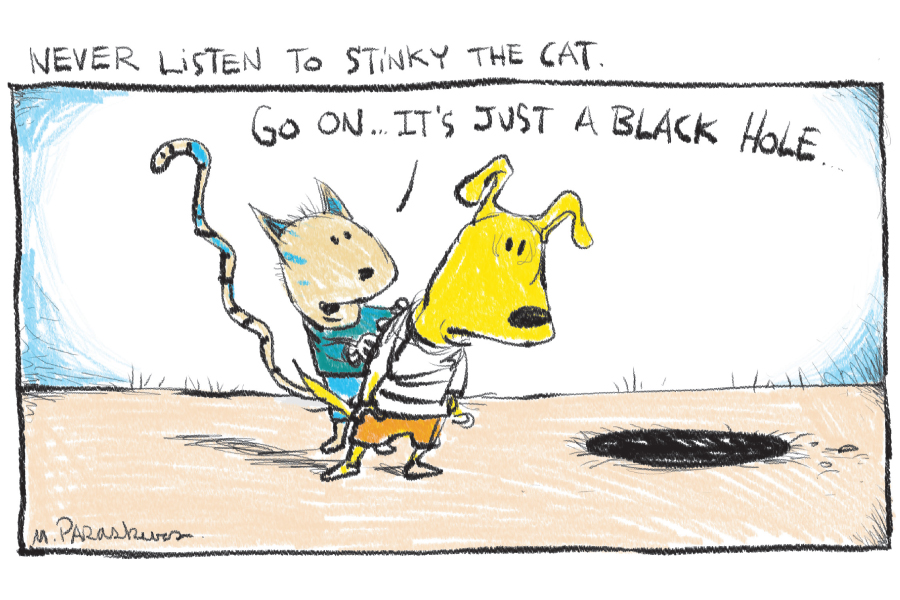 Black Hole Cartoon By Mickey Paraskevas