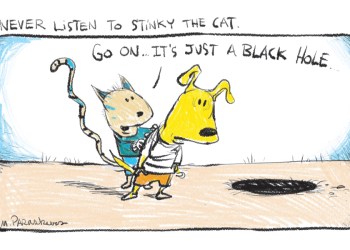 Black Hole Cartoon By Mickey Paraskevas