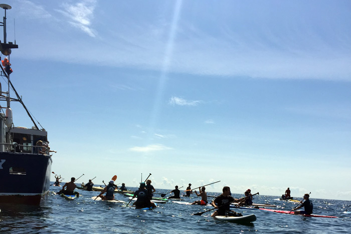 Paddling in the 2015 Block Challenge