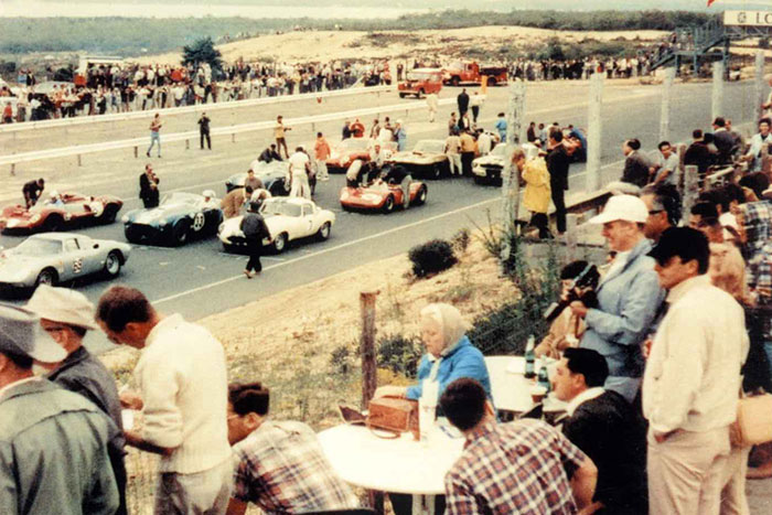 Fans at the Bridgehampton Race Circuit