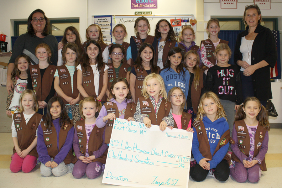 Brownie Troop 1637 of East Quogue.