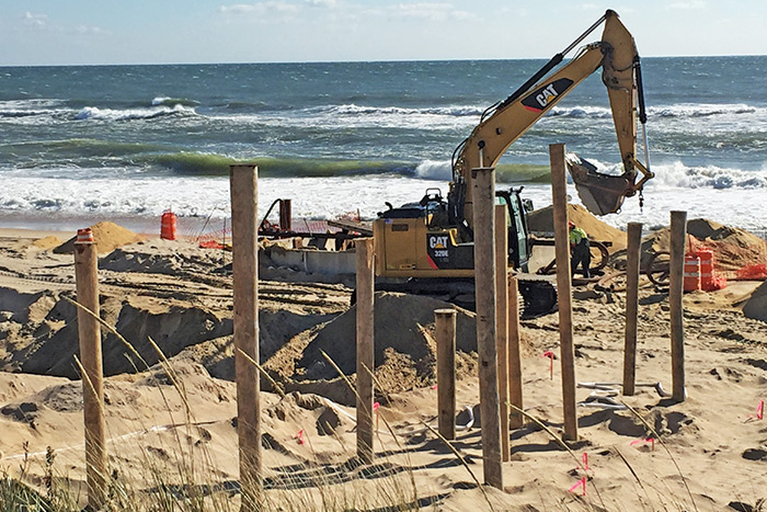 Montauk beach work