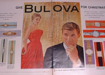 Bulova Watch Ad 1959 xmas