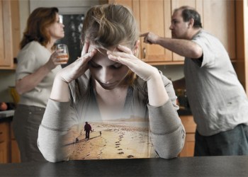 Burnout dreams of the beach while family fights