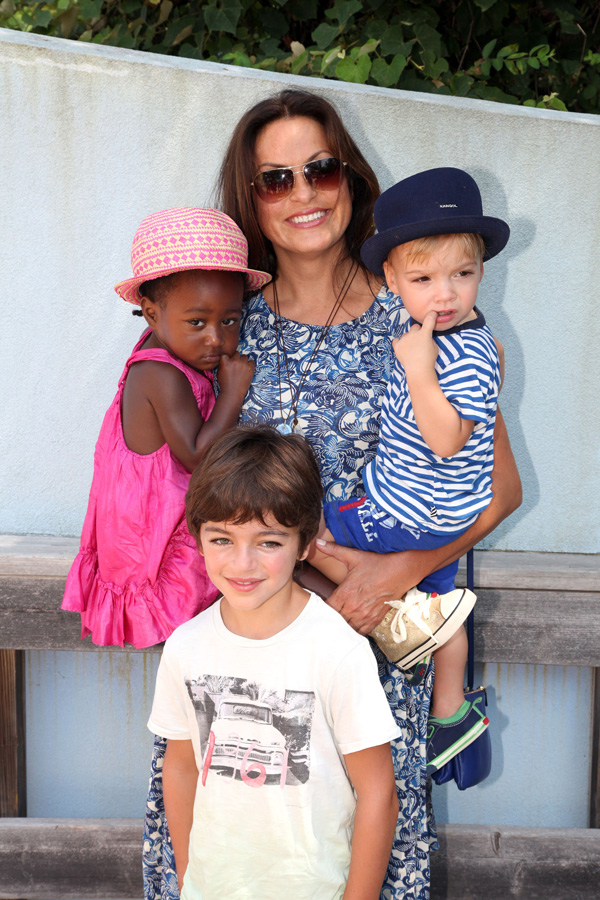 Mariska Hargitay with her children at CMEE