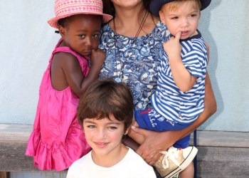 Mariska Hargitay with her children at CMEE