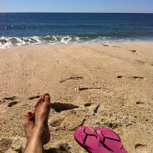 Barefoot in Montauk.