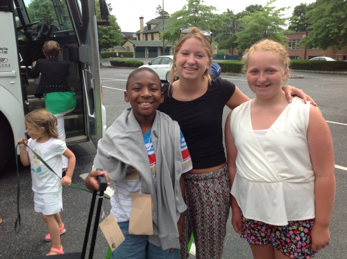Camren, age 10 of Manhattan, was welcomed by Fresh Air friends Jamie, 18, and Dylann, 11, of Hampton Bays.