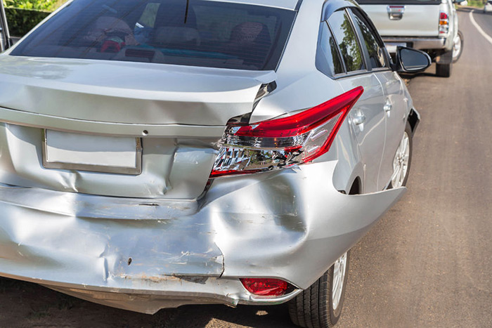 Car crash auto body