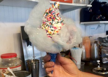 Carnival Cone at Shock Ice Cream in Westhampton Beach