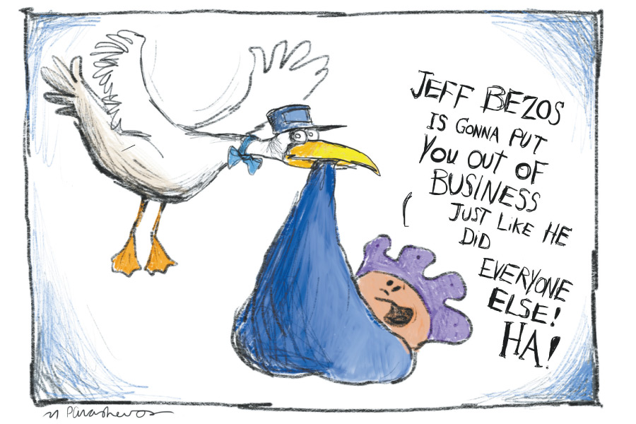 Cartoon by Mickey Paraskevas