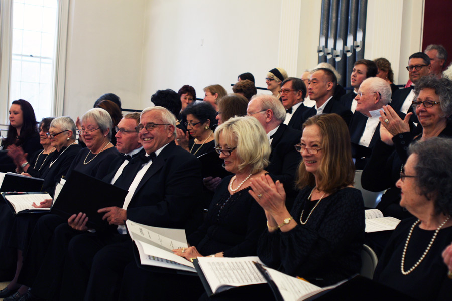 Choral Society of the Hamptons Warming Up