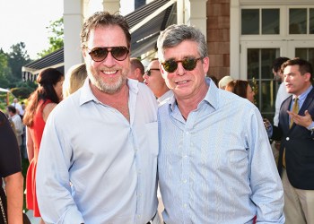 Chris Hency and Jay McInerney at the Rita Hayworth Gala Kickoff 2016