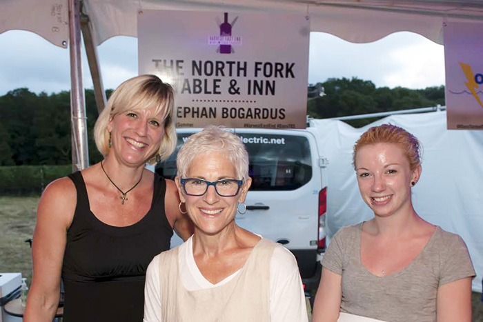 Mary Mraz, Claudia Fleming, Kerrin Himberger of North Fork Table