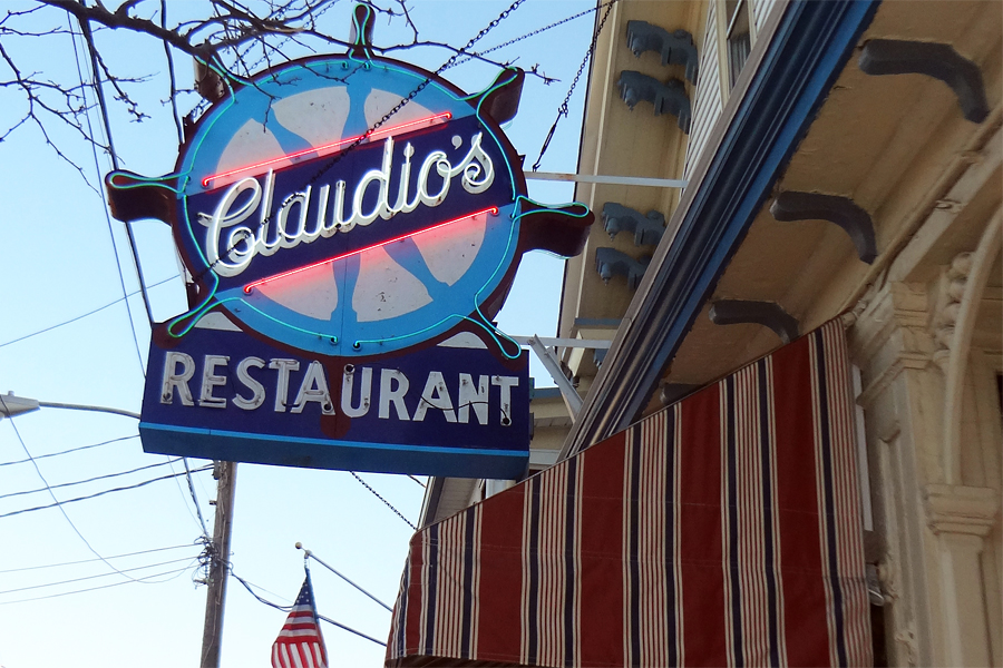 Outside Claudio's in Greenport