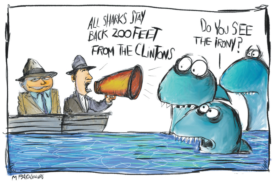 Clintons Cartoon By Mickey Paraskevas