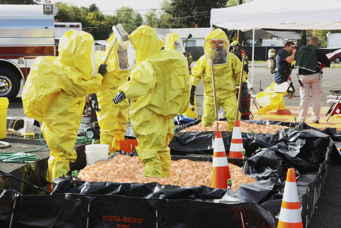 Federal hazmat teams clean up spoiled slaw in the Hamptons