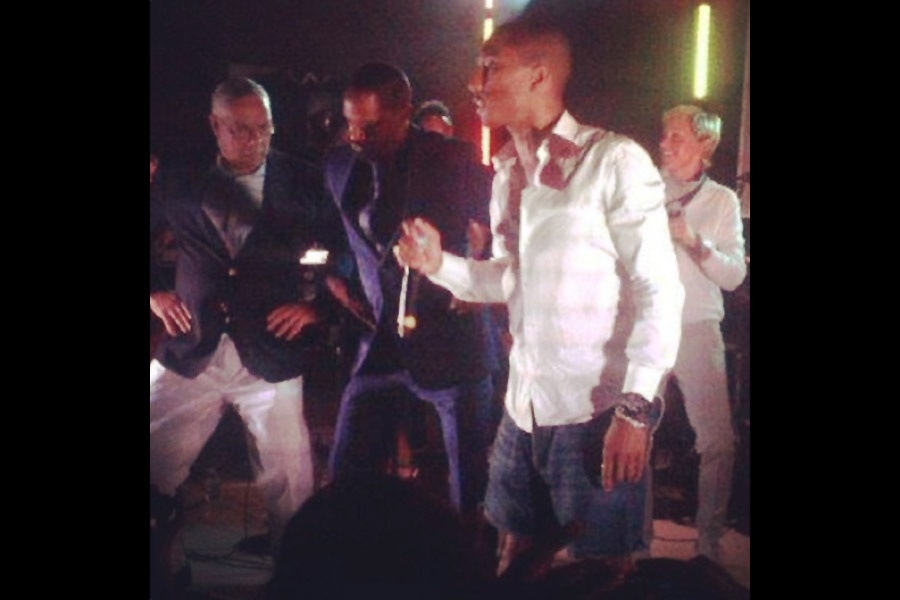 Colin Powell, Jamie Foxx, Pharrell Williams, Ellen DeGeneres Apollo in the Hamptons