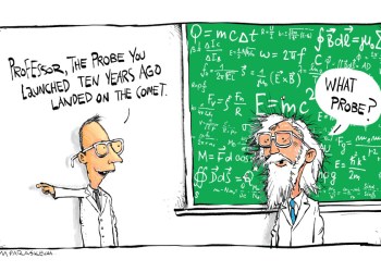 Comet Cartoon By Mickey Paraskevas