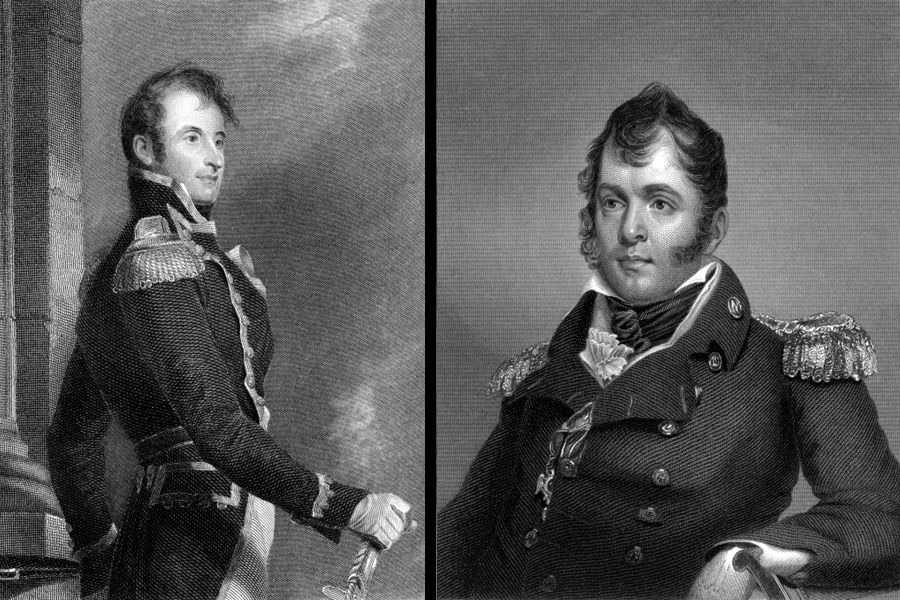 Commodores Stephen Decatur and Oliver Perry of the U.S. Navy