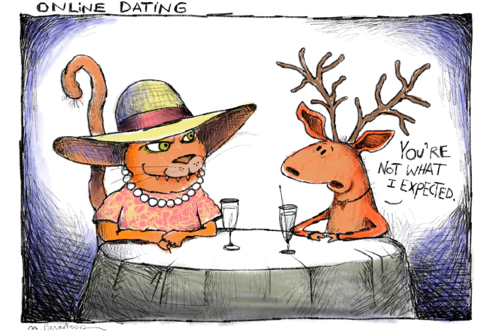 Cougars cartoon by Mickey Paraskevas