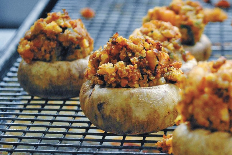 Lobster-stuffed mushrooms by David Hersh.