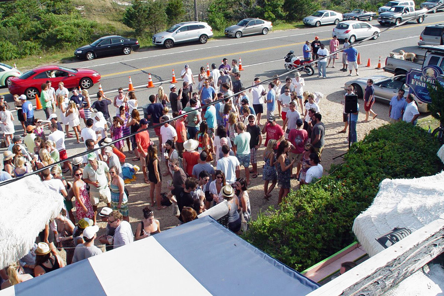Summer crowds at Cyril's