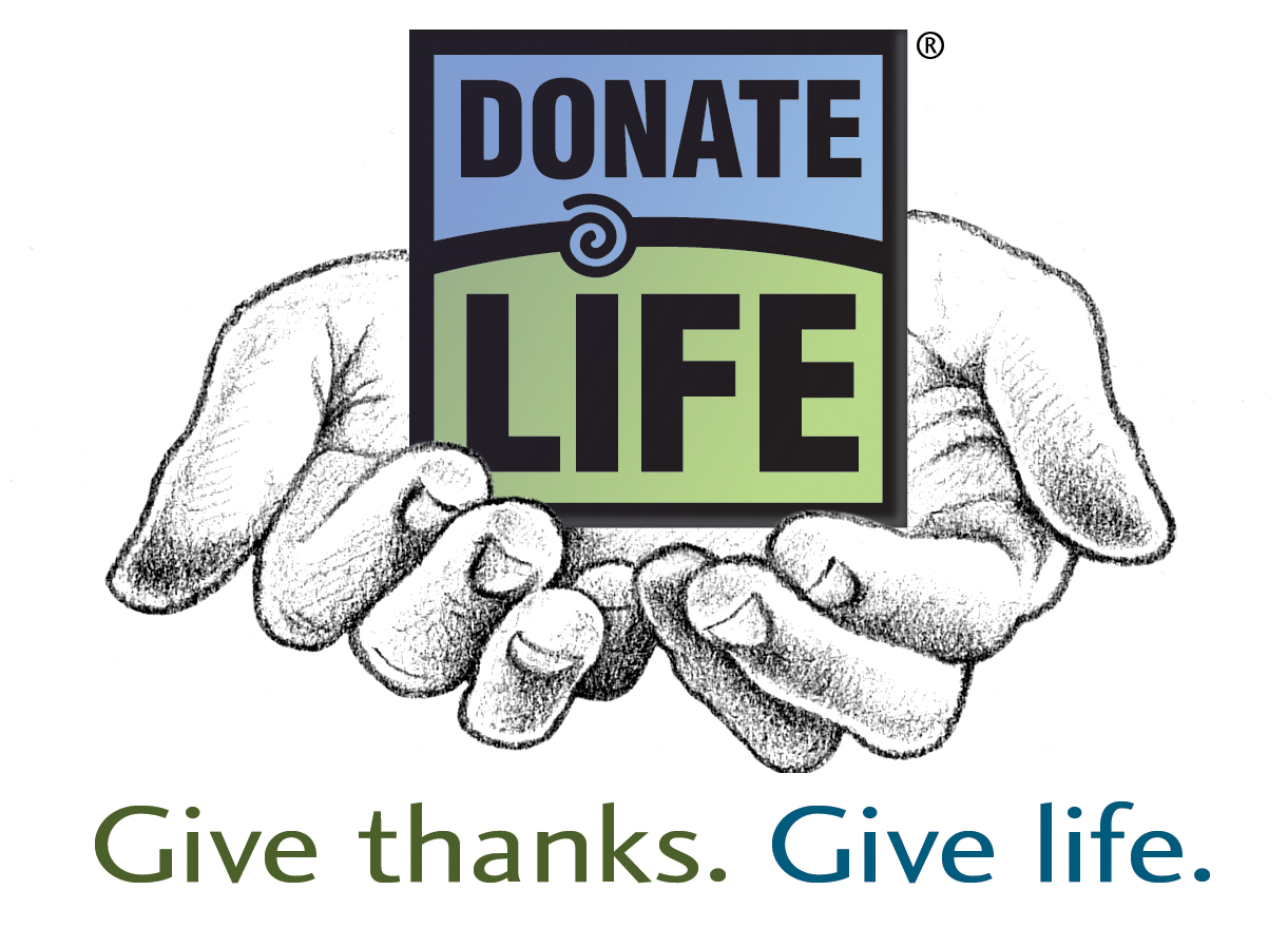 Donate Life Month Hands