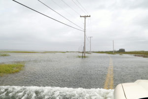 Dune Road flooded in East Quogue Cully/EEFAS Jeff Cully