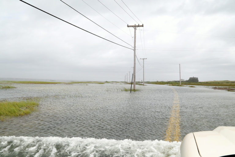 Quogue Photographer Chronicles Breach and Flooding on Dune Road Dan’s