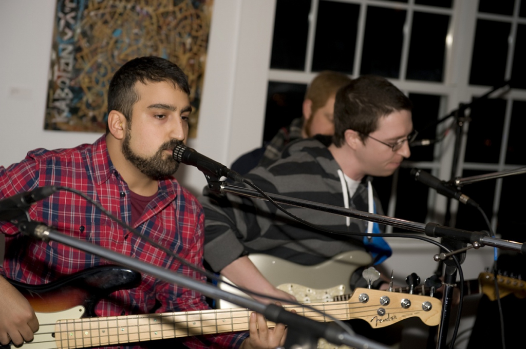 Snowday performs at the People Say NY open mic in December. Photo credit: Daniel Gonzalez